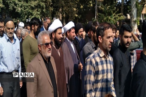 راهپیمایی مردمی علیه اغتشاشگران در تمامی نواحی و مناطق استان البرز