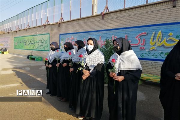 وداع با شهید گمنام در دبیرستان سروش