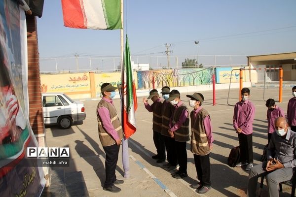 زنگ نمادین بازگشایی مدارس در شهرستان بهبهان