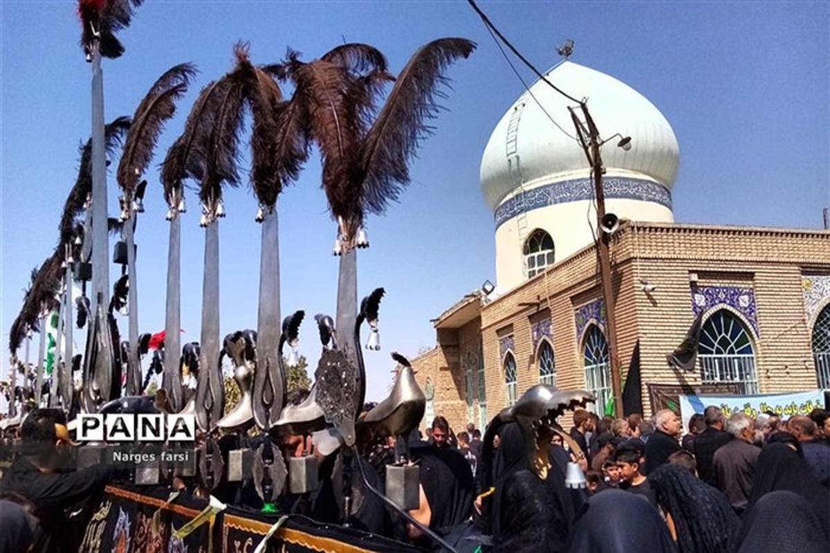 مراسم عزاداری ایام پایانی ماه صفر در روستای طغرود قم