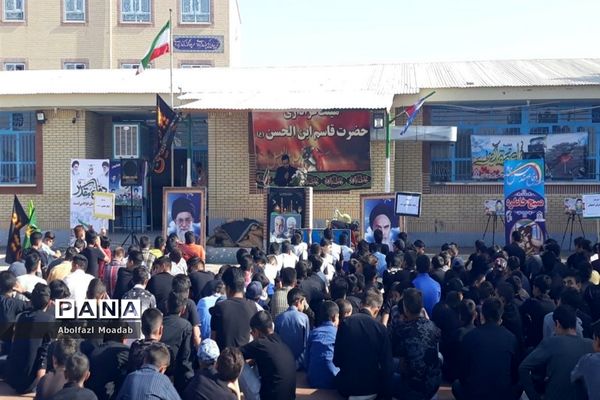 هیات عزاداری دانش‌آموزی در خلیل‌آباد
