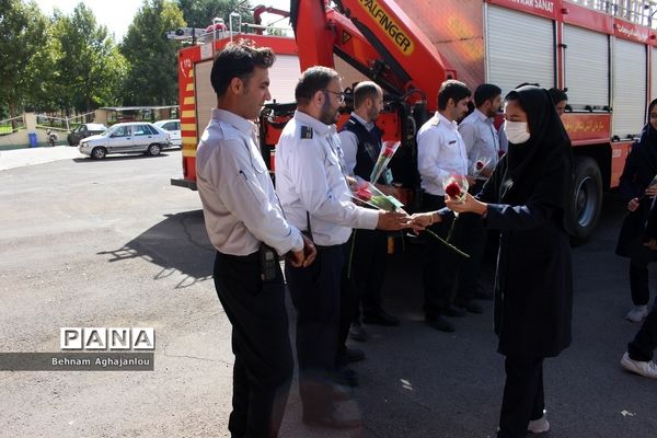 تجلیل و قدردانی از آتش‌نشانان زنجان