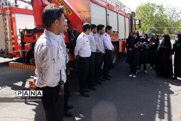 تجلیل و قدردانی از آتش‌نشانان زنجان