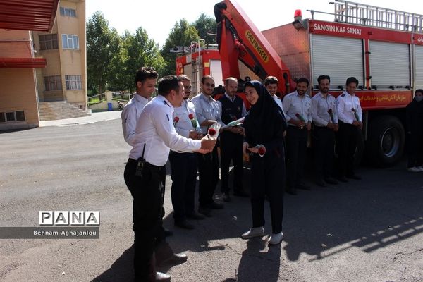 تجلیل و قدردانی از آتش‌نشانان زنجان