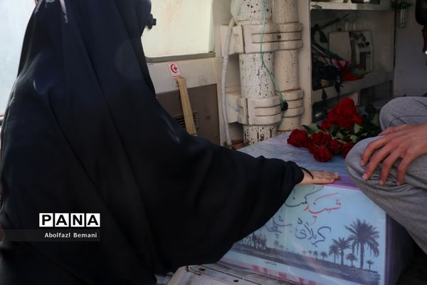تشییع شهید گمنام درمدرسه شاهد نجمیه قم