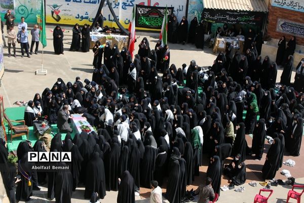 تشییع شهید گمنام درمدرسه شاهد نجمیه قم