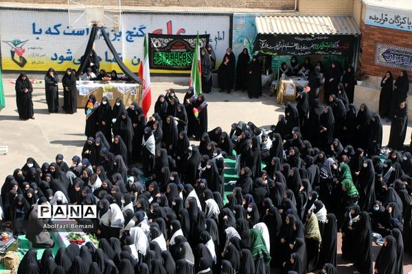 تشییع شهید گمنام درمدرسه شاهد نجمیه قم