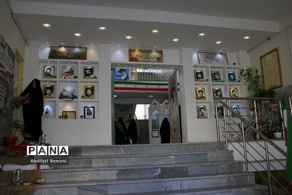 تشییع شهید گمنام درمدرسه شاهد نجمیه قم