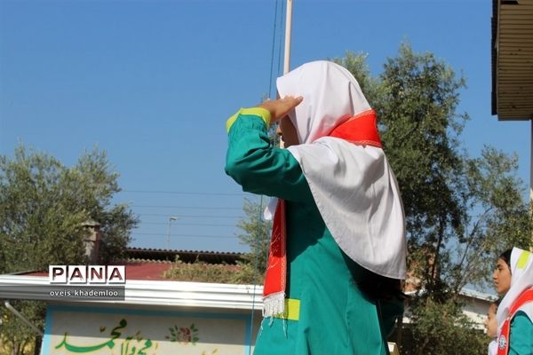 مراسم آغاز امامت امام زمان در دبستان شهیدان حجازی گلوگاه