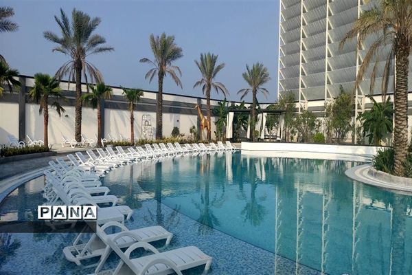 افتتاح استخر چهار فصل مجتمع تفریحی و توریستی دشت نور