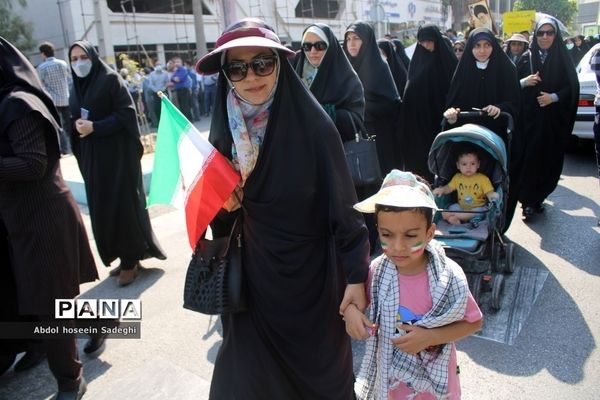 راهپیمایی مردم بوشهر و تجدید بیعت با آرمان‌های انقلاب اسلامی