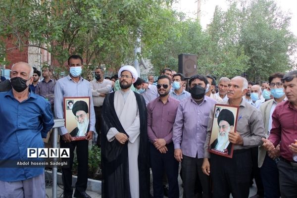 راهپیمایی مردم بوشهر و تجدید بیعت با آرمان‌های انقلاب اسلامی