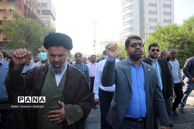 راهپیمایی مردم بوشهر و تجدید بیعت با آرمانهای انقلاب اسلامی