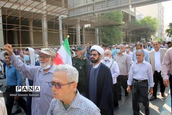 راهپیمایی مردم بوشهر و تجدید بیعت با آرمان‌های انقلاب اسلامی