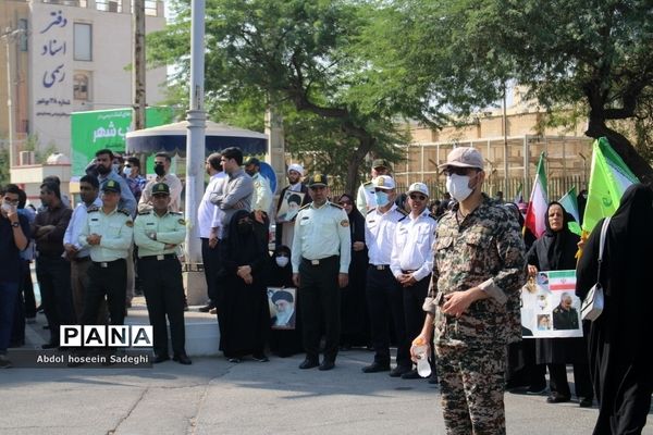 راهپیمایی مردم بوشهر و تجدید بیعت با آرمان‌های انقلاب اسلامی