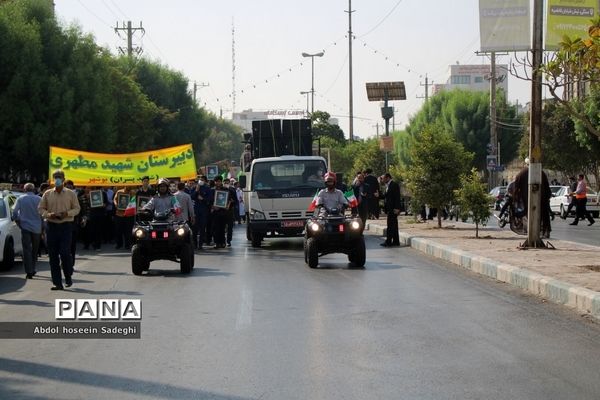 راهپیمایی مردم بوشهر و تجدید بیعت با آرمان‌های انقلاب اسلامی