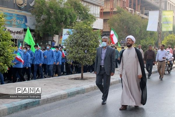 راهپیمایی مردم بوشهر و تجدید بیعت با آرمان‌های انقلاب اسلامی