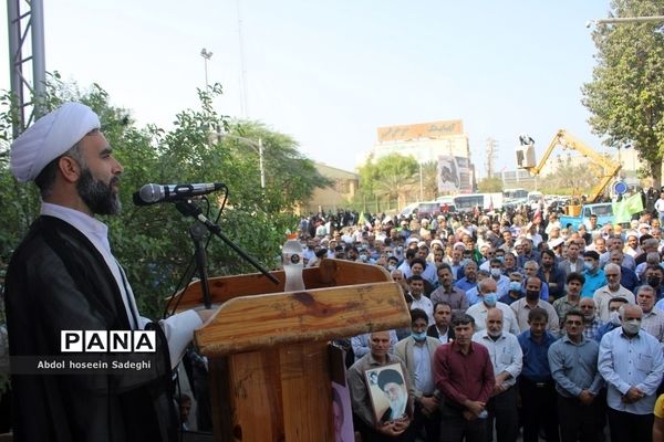 راهپیمایی مردم بوشهر و تجدید بیعت با آرمان‌های انقلاب اسلامی