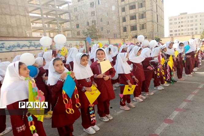 «حال خوش کودکی، رنگ خوش زندگی» در دبستان دخترانه سعادت شهرستان قدس