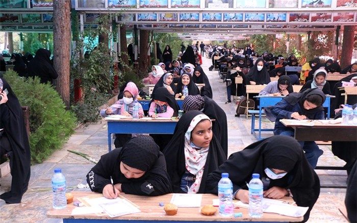 جشنواره خوشنویسی دانش‌آموزی «نسیم مهر» در قم برگزار شد