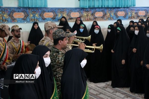 استقبال از شهید گمنام در دبیرستان شاهد رضویه قم