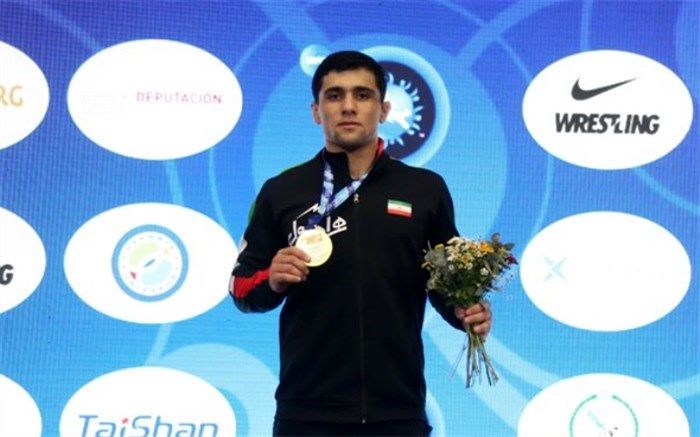 محمدی دومین طلایی ایران در کشتی فرنگی امیدهای جهان