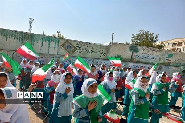 برگزاری مراسم افتتاحیه المپیاد ورزش درون‌مدرسه‌ای در دبستان نجمه فیروزکوه