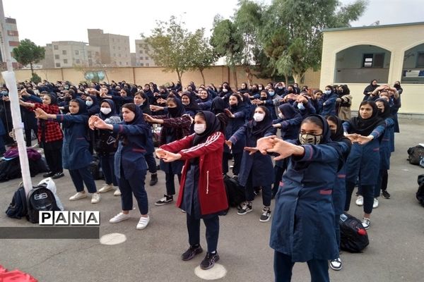 برگزاری المپیاد ورزشی در هنرستان فدک شهرستان قرچک