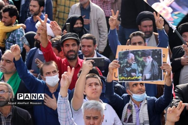 راهپیمایی مردم غیور مشهد در محکومیت حادثه شاهچراغ