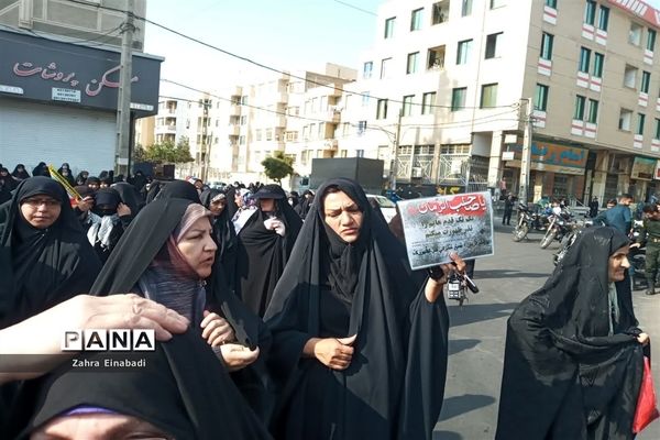 راهپیمایی مردم ملارد به مناسبت حادثه تروریستی شهدای حرم شاهچراغ (ع)