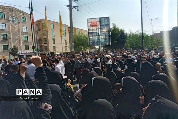 راهپیمایی مردم ملارد به مناسبت حادثه تروریستی شهدای حرم شاهچراغ (ع)