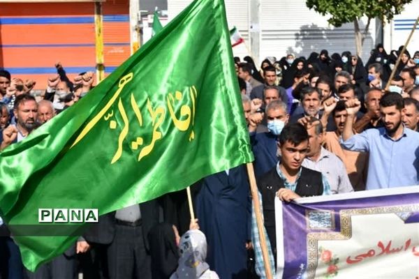 راهپیمایی مردم گیلان غرب در محکومیت حادثه تروریستی شاهچراغ(ع) شیراز