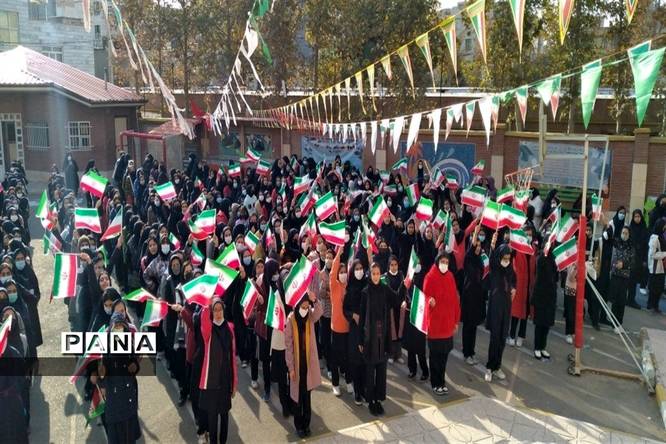 زنگ هفته پدافند غیرعامل در دبیرستانهای استان البرز