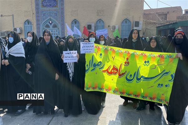 تجمع نوجوانان تمدن‌ساز اهوازی در ٨ آبان سالروز شهادت حسین فهمیده