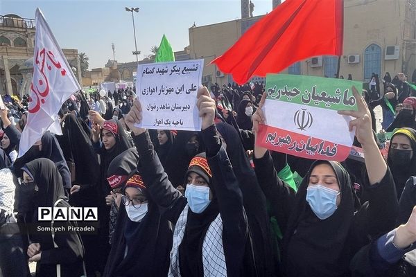 تجمع نوجوانان تمدن‌ساز اهوازی در ٨ آبان سالروز شهادت حسین فهمیده