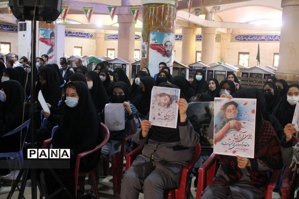 مراسم گرامیداشت دانش‌آموزان شهید جنایت تروریستی حرم مطهر احمد بن موسی شاهچراغ در بوشهر