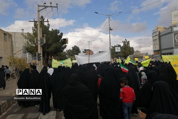 راهپیمایی 13 آبان در شهر قاین