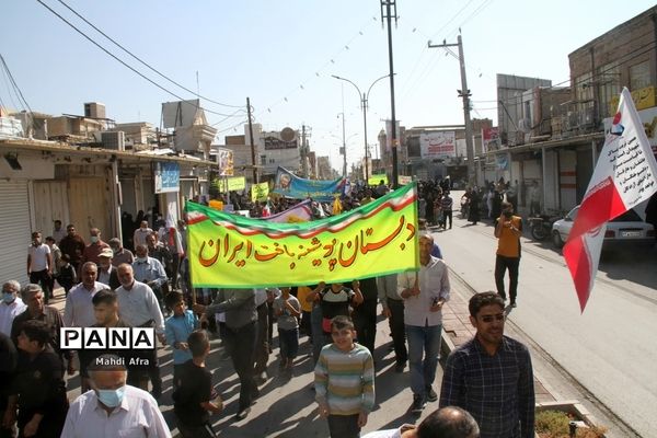 راهپیمایی یوم الله 13 آبان در بهبهان