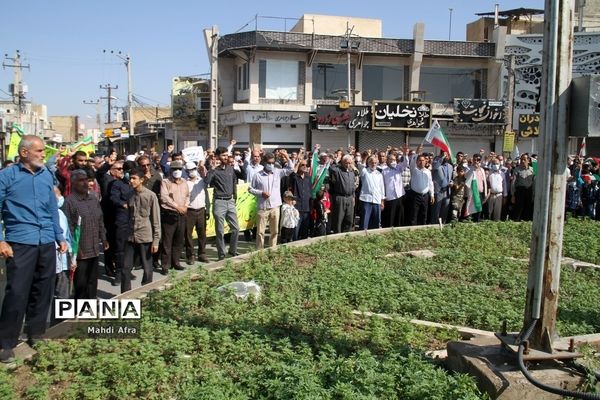 راهپیمایی یوم الله 13 آبان در بهبهان