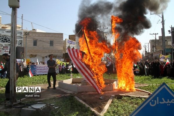 راهپیمایی یوم الله 13 آبان در بهبهان