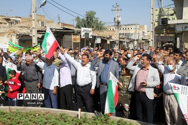 راهپیمایی یوم الله 13 آبان در بهبهان