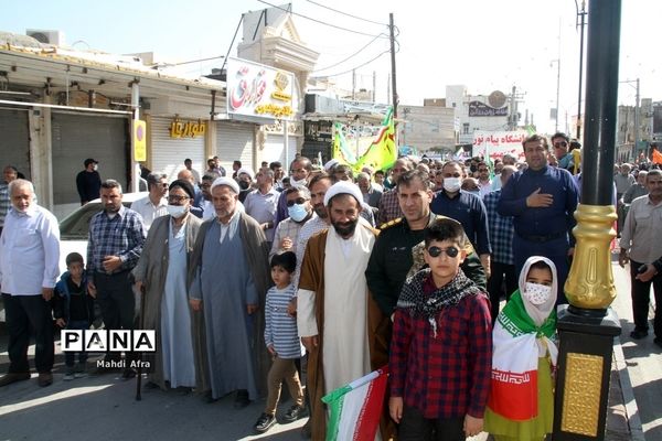 راهپیمایی یوم الله 13 آبان در بهبهان