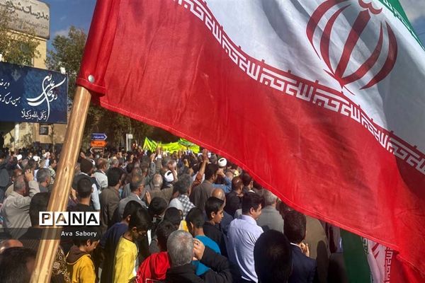 راهپیمایی 13 آبان در شهرستان آباده