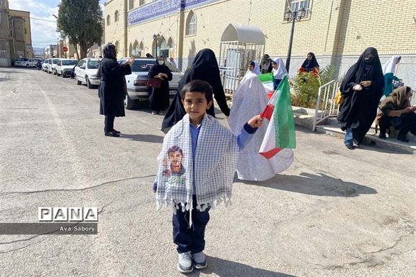راهپیمایی 13 آبان در شهرستان آباده