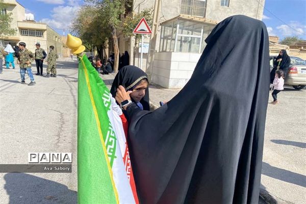 راهپیمایی 13 آبان در شهرستان آباده
