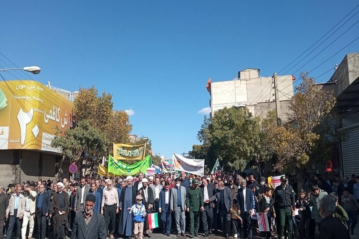 راهپیمایی 13 آبان در خرمدره