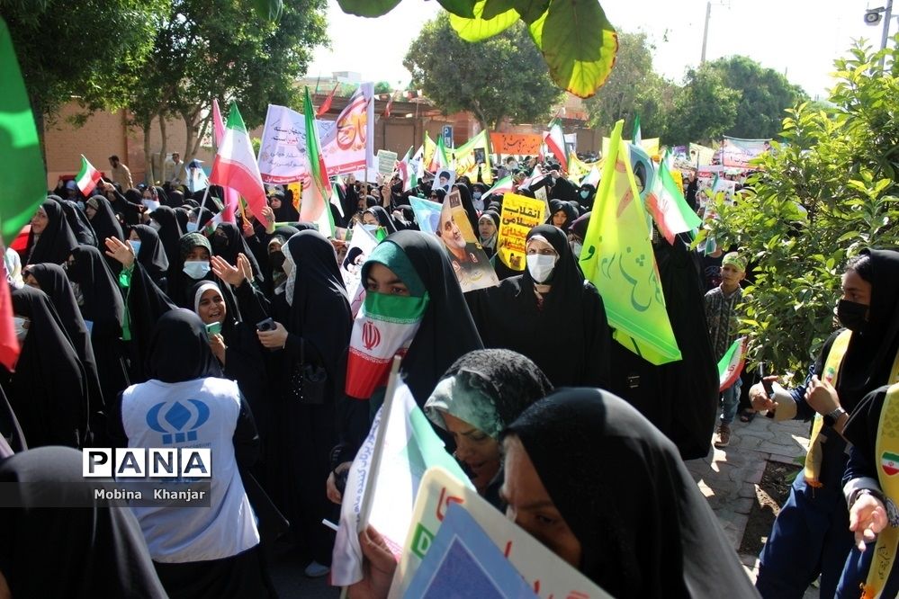 راهپیمایی یو‌م‌الله 13 ابان در بوشهر -2