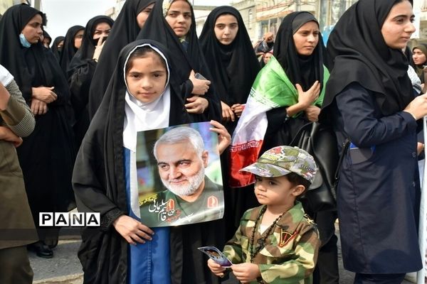 راهپیمایی ۱۳ آبان در شهر گله‌دار استان فارس