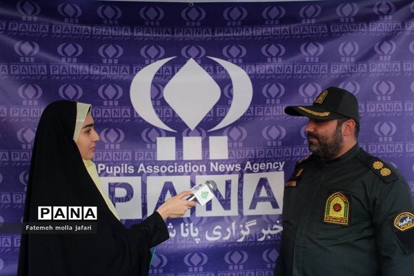 حضور پرشور خبرنگاران پانا درموکب حاج قاسم سازمان دانش‌آموزی شهر تهران