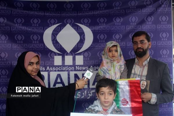 حضور پرشور خبرنگاران پانا درموکب حاج قاسم سازمان دانش‌آموزی شهر تهران